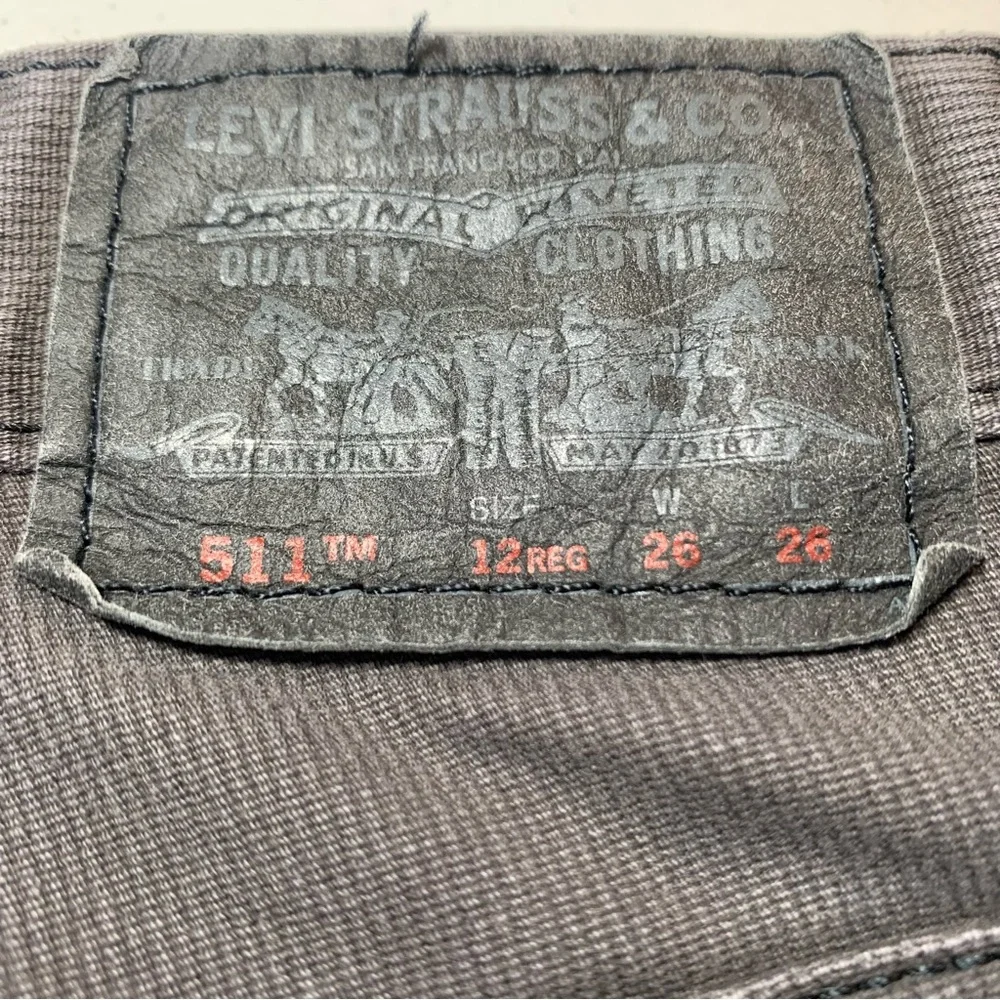 LEVI 511 SKINNY JEANS MENS‎ 26X26 GRAY